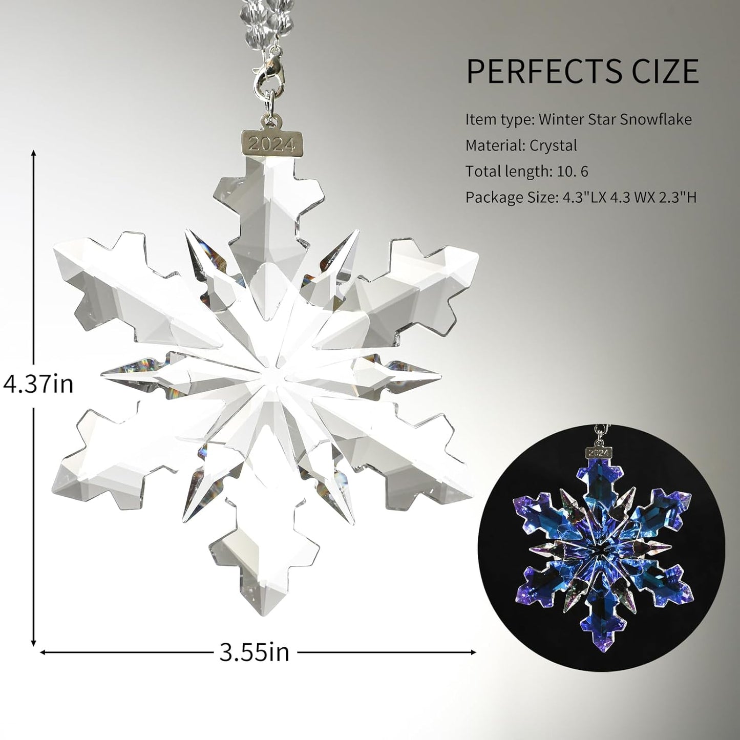 Crystal Star Ornament